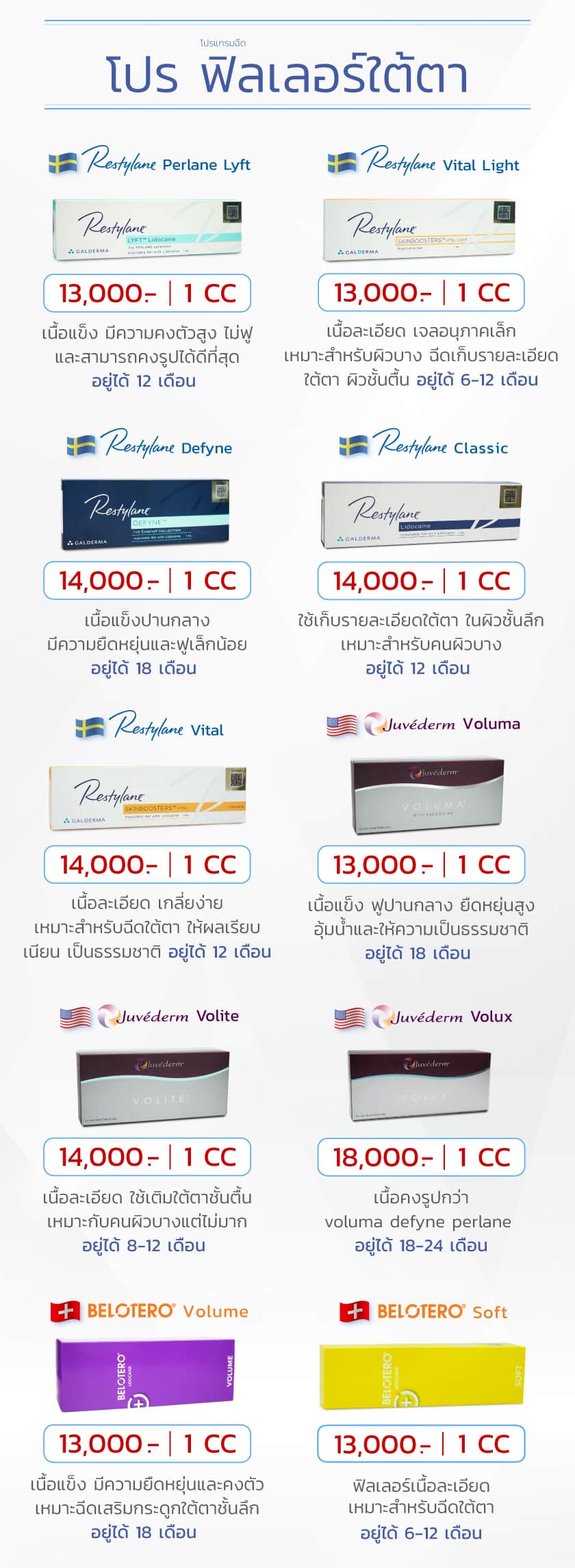 ฉีดฟิลเลอร์ใต้ตา-ราคา Mobile