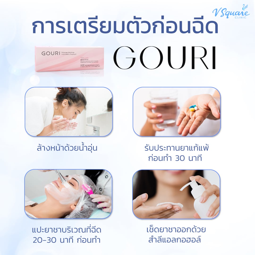 การเตรียมตัวก่อนเริ่มฉีด Gouri
