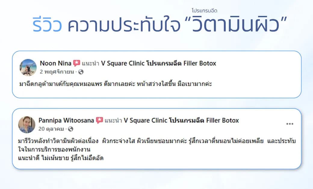 รีวิวผลลัพธ์จริงหลังดริปวิตามิน