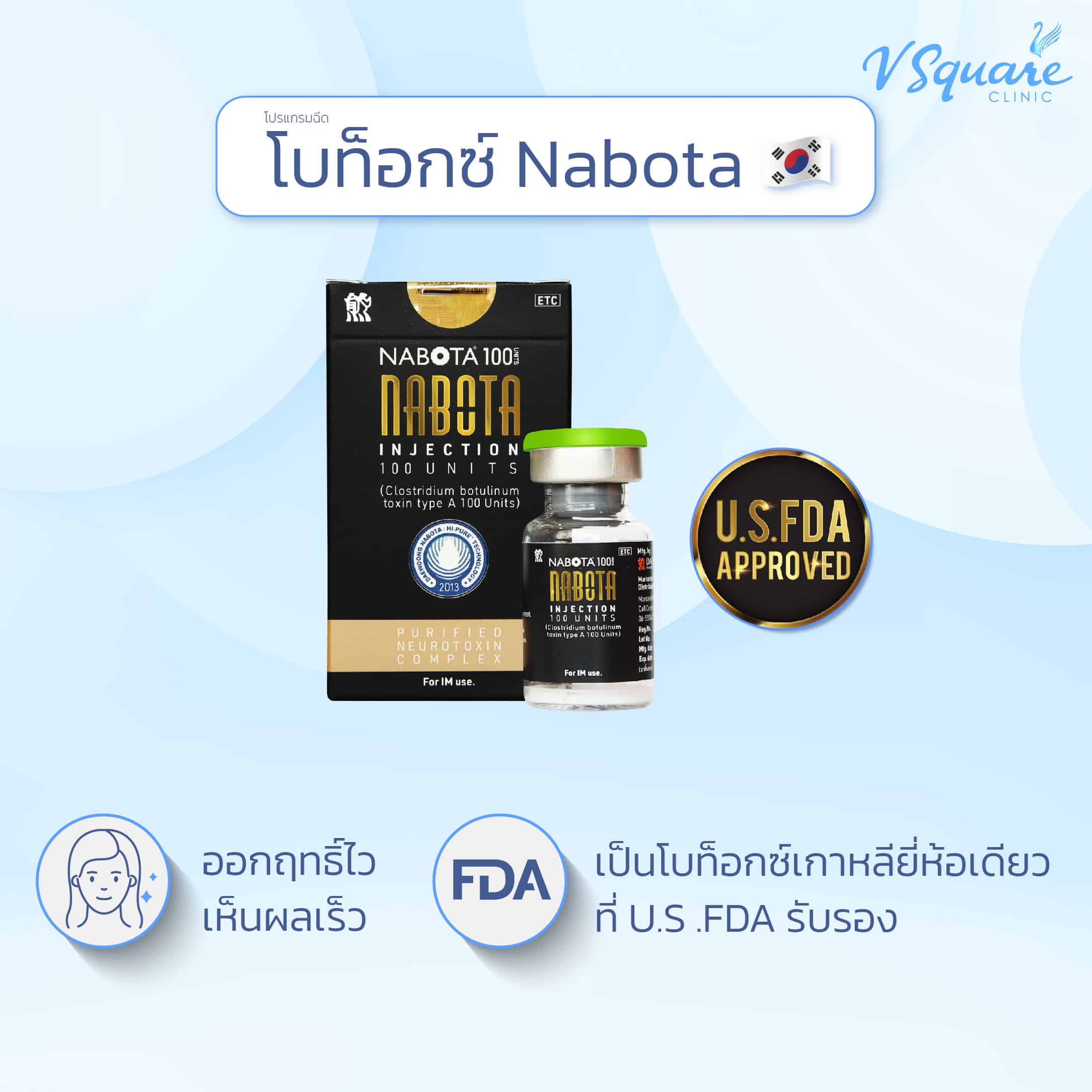 จุดเด่น Nabota Botox