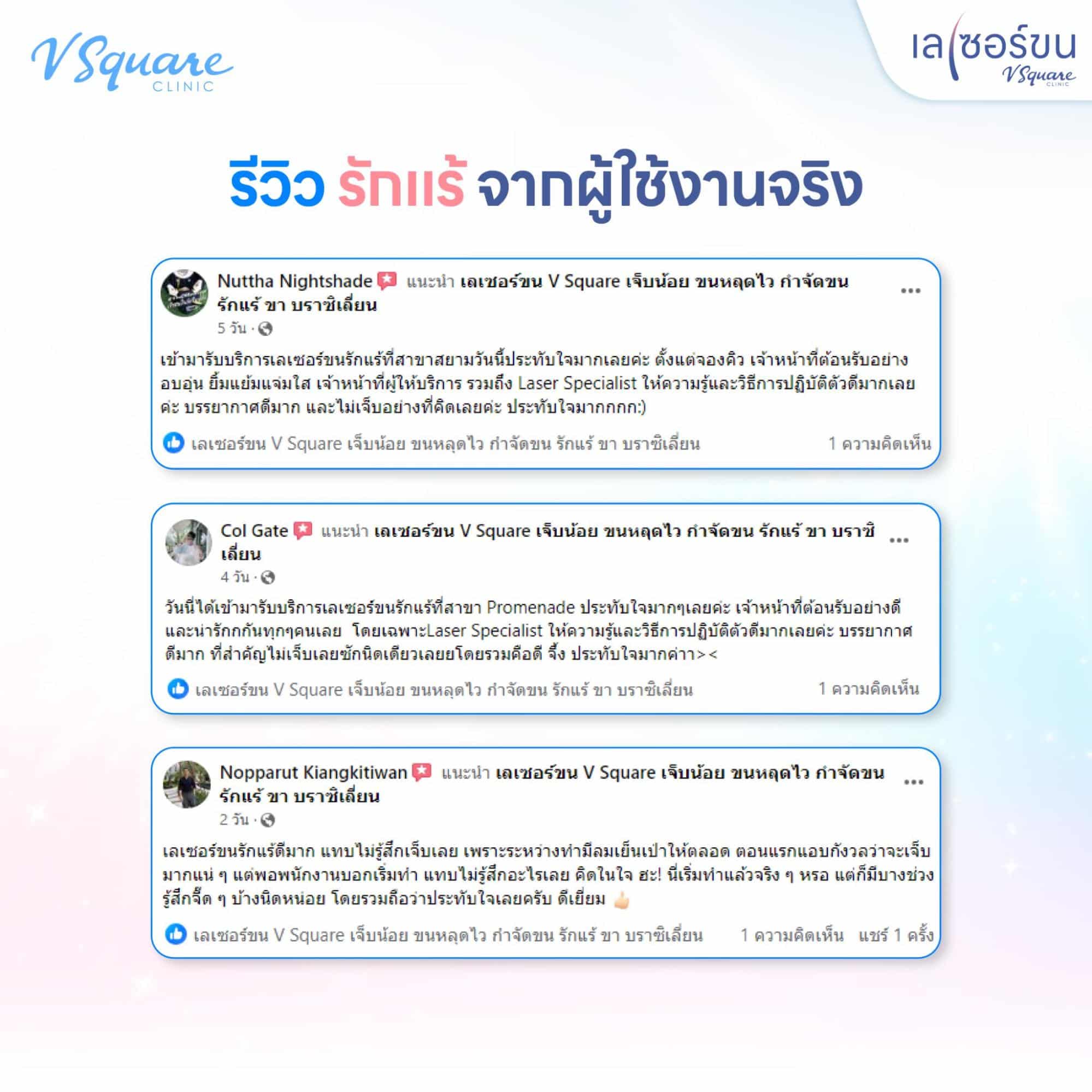เลเซอร์ขนรักแร้ รีวิว(1)
