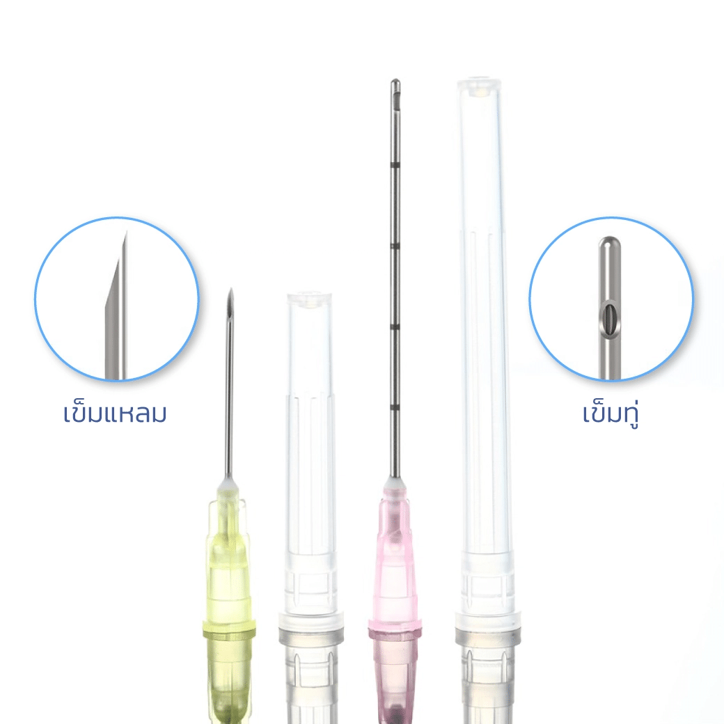 ฟิลเลอร์เข็มทู่ต่างกับเข็มแหลมอย่างไร _