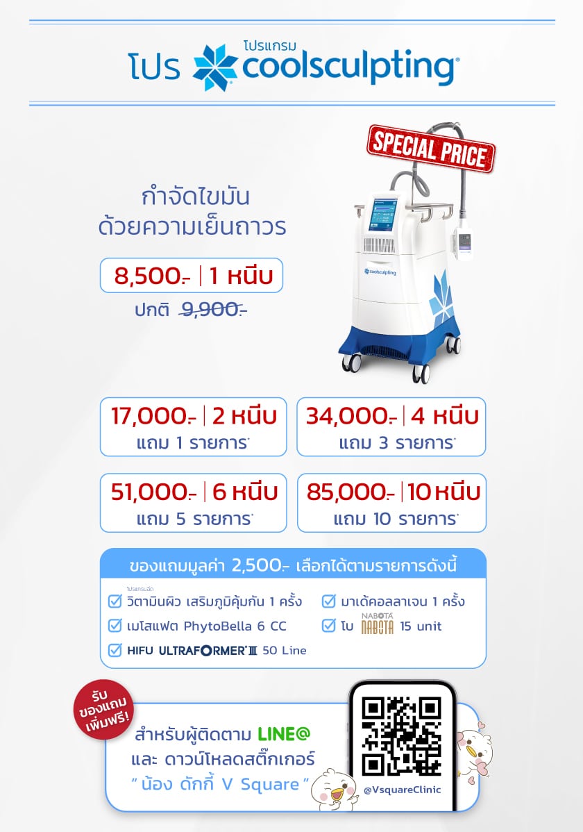 CoolSculpting ราคา