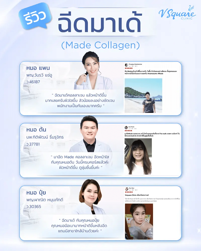 รีวิวฉีดมาเด้คอลลาเจน